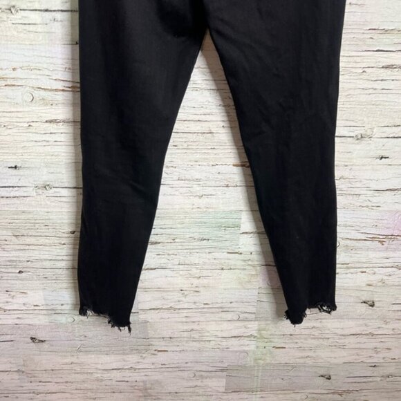 American Eagle Outfitters High Rise Black Jeans high rise jegging distressed 8 - Picture 8 of 9